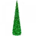 thumbnail image 2 of 5FT Popup Collapsible Christmas Sequin Tinsel Artificial Christmas Tree With Stand Christmas Decorations, 2 of 3