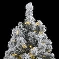 thumbnail image 2 of Árbol de Navidad artificial vidaXL articulado 210 cm verde con nieve, 2 of 9