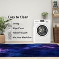 thumbnail image 3 of 2x3 Rug, Galaxy Door Mat Washable Non Slip Soft for Entryway, Space Blue Purple Nebula Rug, Universe Carpet, Galaxy Home Decor & Gifts, 3 of 7