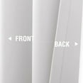 thumbnail image 2 of EcoNesxp For low basement windows 34 xx white cascading curtains wide, 2 of 5