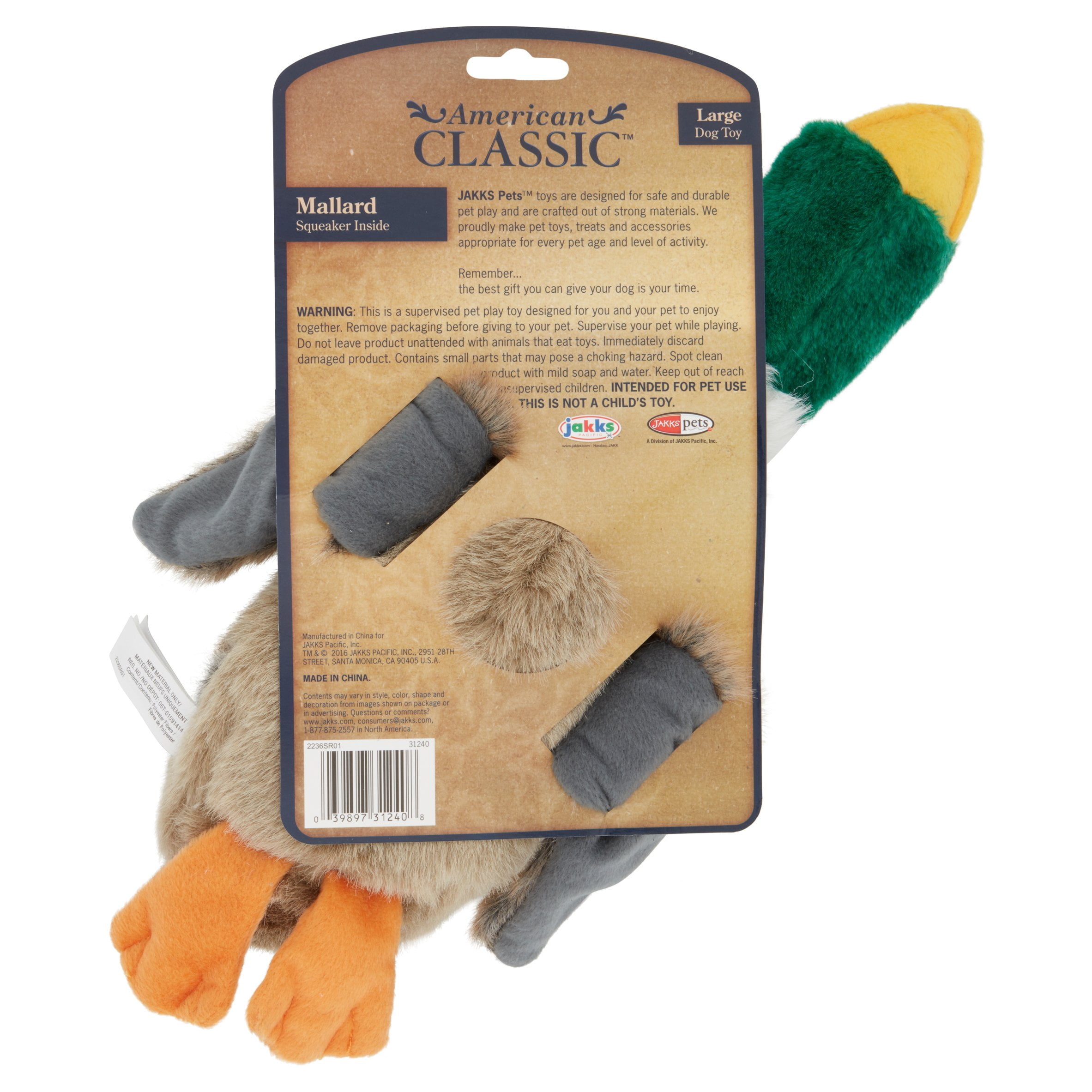 American classic mallard dog toy large cheap