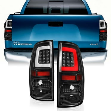 AKKON Full LED Tail Lights For 2016-2022 Toyota Tacoma - Black Housing, Clear Lens