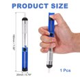 thumbnail image 2 of Solder Sucker, Powerful Desoldering Pump with Single Seal Rings 180mm Half Aluminum Plastic Handle Solder Sucker Tool for Electronics Repair Soldering Desoldering, Blue, 2 of 7