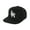 Black, variant on LDN Flat Peak Fitted Cap Green Gold