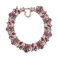 thumbnail image 3 of Gargantilla retro gruesa con diamantes de imitación, accesorios de ropa con purpurina, elegantes regalos de fiesta, regalo de novia, joyería de Rosa roja, 3 of 9