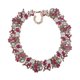 thumbnail image 3 of Collar de diamantes de imitación, gargantilla vintage de cadena gruesa, artesanía, regalo de San Valentín moderno. Rosa roja, 3 of 9