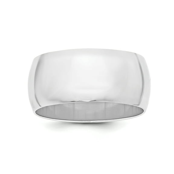 Sterling Silver 9mm Half-Round Band