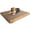 Microsuede Brown, variant on Dogbed4less Pet Beds for Dogs, 1 Count