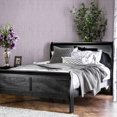 thumbnail image 3 of Furniture of America Claudet Wood Panel Bed, Eastern King, Black, 3 of 9
