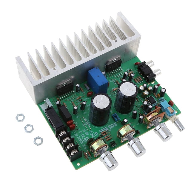 Módulo De La Placa Del Amplificador De Audio Sunnimix Placa amplificadora de dos canales Doble TDA7294 100W