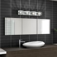 thumbnail image 4 of Artika Metropolitan 31 in. 4-Light Chrome Modern Vanity Light Bar for Bathroom with Clear Glass, 4 of 8