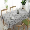thumbnail image 2 of Tablecloth Grey Retro Table Cloth Rectangular Tablecloths Cotton Linen Table Cover Suitable for Home Kitchen Decoration,Various Sizes (Retro Printing, 2 of 4