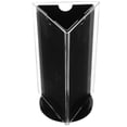 thumbnail image 3 of KAKOWELY Acrylic Sign Holder Acrylic Sign Holder Rotatable Restaurants Menu Display Stand Tabletop Paper Holder Multi Panel Tabletop Menu Stand for Restaurants, 3 of 5