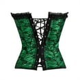 thumbnail image 3 of Grebrafan Corset for Women Renaissance Bustier Top Plus Size Green S, 3 of 5