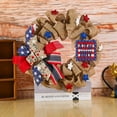 thumbnail image 3 of Independence Day Festival prop fabric garland Home Decor Wreath, Hanging Upside Down Door Hanging Wreath for Indoor and Outdoor, Memorial Day, Independence Day Home Decor (Style A), 3 of 6