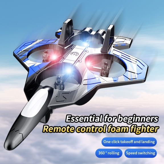 Radio Control Airplanes,Foam RC Airplane Jet  ,With 2 Batteries, RC Planes for Kids Adults 8-16, 360° Flip Fighter Jet Toys, Stunt Roll, Airplane drone for kids Toy Gifts