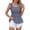 Floral Navy, variant on Women's Summer Boho Tops Ruffle Strap Square Neck Cute Tank Tops Babydoll Peplum Shirts Floral Blouses Dressy Casual