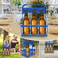 thumbnail image 2 of Drink Rack Carrier with Handle,Plastic Cup Carriers for Drinks,Foldable Drink Delivery Carrier,Portable Cup Holder Accessories,Reusable Drink Caddy with Tray for Coffee, Beverages,Beer, 2 of 9