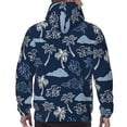 thumbnail image 7 of Naloa Hawaii Palms Men's Casual Hooded Collar Drawstring Hoodies Pullover Sweatshirts Casual Long Sleeve Shirts-X-Large, 7 of 7