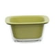 thumbnail image 4 of Cesta para lavar verduras de 2 capas, colador de cocina, almacenamiento de alimentos, bandeja de drenaje duradera portátil, bandeja para servir Pasta verde, 4 of 8