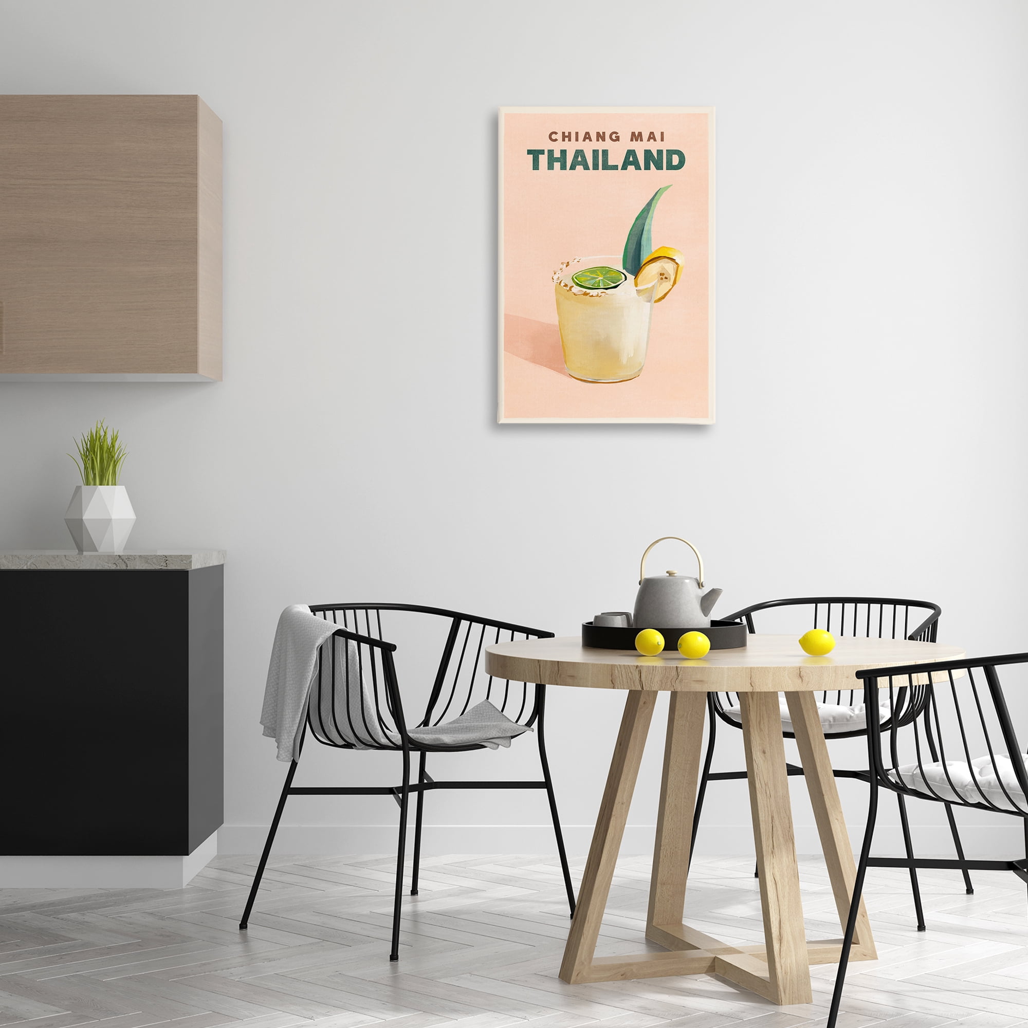 Stupell Industries Chiang Mai Thailand Cocktail Food & Beverage Painting Wrapped Canvas Art Print Wall Art, 20 x 30