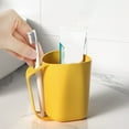 thumbnail image 5 of NWOKYZGH Bathroom Tumbler Cup with Handle, Solid Color Toothbrush Cups, Unbreakable Toothbrush Holders, Reusable Drinking Cups Plastic Mouthwash Bathroom Brushing Cup, 5 of 6
