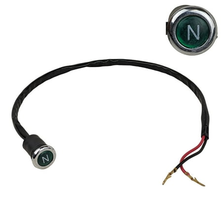 12V Neutral Gear Indicator Light - for Universal 70cc-250cc ATVs - for Chinese Models Coolster, 110 RX5, Taotao, Roketa, Jonway - Green