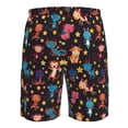 thumbnail image 6 of Kdxio Cute Animals Pattern Mens Casual Shorts - Drawstring Summer Beach Sports Shorts for Men, 6 of 9