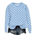 thumbnail image 3 of Craaazy Chandails Athlétiques pour Femmes à Manches Longues, Col Rond, Décontractés, Imprimés, Coupe Ample, Cadeaux, 3 of 7