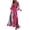 Red Womens Long Sleeve Dress, variant on USSUMA Boho Dress for Women, Short Sleeves Cocktail Dresses Vintage Autumn Round Neck Shift Party Gown Sundress Peplum Ruched Sun Dress Landscape Stars Pattern