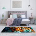 thumbnail image 5 of Leopard Modern Polyester Area Rug 5x7 Gray Geometric Pattern Indoor Outdoor Carpet for Living Room Bedroom Office Décor, 5 of 6