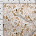thumbnail image 3 of oneOone Cotton Cambric Light Brown Fabric Tropical Sewing Material Print Fabric By The Yard 56 Inch Wide, 3 of 4