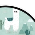 thumbnail image 4 of 36.2 Inch Round Floor Mat Cute Cartoon Llama Pattern Carpet Decor Rug for Living Room Bedroom, 4 of 6