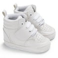 thumbnail image 2 of Otqutp Little Kid Sneakers Spring Summer Children Baby Toddler Shoes Boys Girls Floor Sports Shoes Flat Bottom Breathable Light High Top Solid Color Shoes, 2 of 9