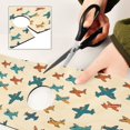 thumbnail image 6 of Yayeee Faucet Mat for Kitchen Sink 14.7" Diatomite Long Splash Guard Pad, Brown Cartoon Planes Pattern, 6 of 7
