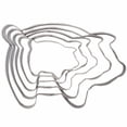 thumbnail image 6 of Large Pig Cookie Cutter Set 5-Piece Stainless Steel Mexican Marranitos Fondant Molds, 6 of 8
