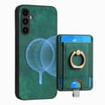 thumbnail image 6 of Nalacover 2-in-1 Magnetic Case for Samsung Galaxy A54 5G, Back Wallet Case with Detachable Card Holder Ring Stand Cover for Samsung Galaxy A54 5G, Vintage PU Leather Shockproof Case - Green, 6 of 10