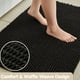 thumbnail image 3 of Alfombra de baño TYUU Waffle, antideslizante, 60 x 40 cm, negra, 3 of 9