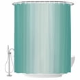thumbnail image 2 of Turquoise Ombre Waterproof Fabric Shower Curtain,Modern Gradient Abstract Art Waterproof Fabric Shower Curtain for Bathroom Curtains Bathtubs Hotel Shower Curtains with 12 Hooks Stall 48x72in, 2 of 8