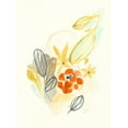 thumbnail image 2 of Vess, June Erica 12x14 White Modern Wood Framed Museum Art Print Titled - Bouquet Moderne III, 2 of 4