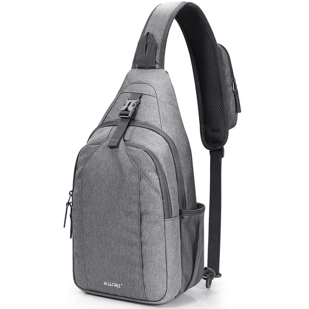Mochila bandolera G4Free con bloqueo RFID, gris