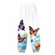 thumbnail image 2 of Gibobby Pantalones deportivos para mujeres Pantalones de chándal con estampado inferior para mujer Bolsillos Cintura alta Deportivo Gimnasio Ajuste(Blanco,CH), 2 of 4