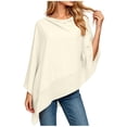 thumbnail image 2 of Cxenplz Womens Sheer Poncho Tops Lightweight Pullover Shawls Wraps Mesh Shrug Bolero Swimsuit Cover Up Summer Beachwear, 2 of 5
