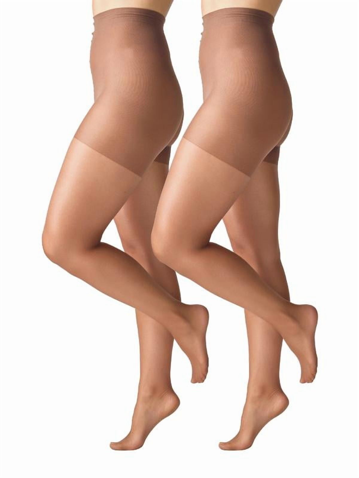 トップス maL'AppartementCotton Nylon Sheer Ri Silk Impressions Women's Fine Sheer Pantyhose, 15 Denier Ultra