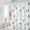 thumbnail image 6 of Mdesiwst Tub Shower Curtain, Wrap Around Clear Shower Curtain Liner with 8 Hook PEVA Extra Wide Bathtub Curtain for Bathroom Vintage Freestanding Tub 47.24"W x 70.87"L, 6 of 7