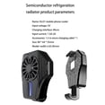thumbnail image 3 of Refrigeración por congelación de semiconductores, radiador Universal para teléfono móvil, ventilador de refrigeración recargable por USB, soporte para almohadilla de juego AweSitey EL010237-00, 3 of 5