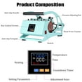 thumbnail image 3 of Sublimation Mug Press Machine, Tumbler Heat Press for Straight Tumblers 20OZ Mugs, Cup Baking Machine, DIY Heating Transfer Print with Temperature Time Setting,Green, 3 of 10