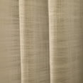 thumbnail image 4 of TWOPAGES Kyla Collection Room Darkening Lined Faux Linen Pinch Pleated Curtain, 40"x96", 1 Panel, Flax, 4 of 6