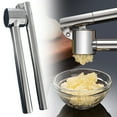 thumbnail image 3 of Stainless Steel Garlic Press, Heavy Duty Easy Squeeze Garlic Mincer & Crusher for Ginger Nuts, Multi-function Garlic Press with Juicer, Kitchen Gadget, 3 of 6