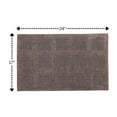 thumbnail image 2 of Knightsbridge Square Honeycomb 100% Cotton Reversible Bath Rug 17 X 24 Stone, 2 of 2